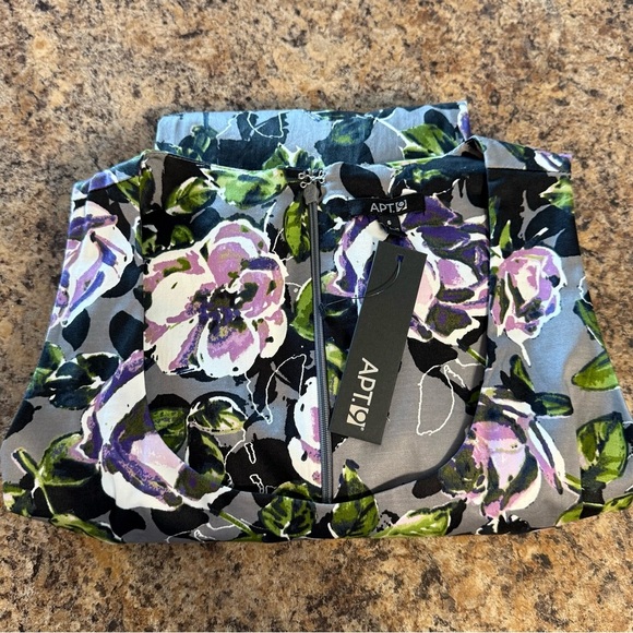 NWT Apt 9 Gray Floral Size 6 Fit And Flare Sleeveless Dress Belt Not Included - Picture 14 of 16